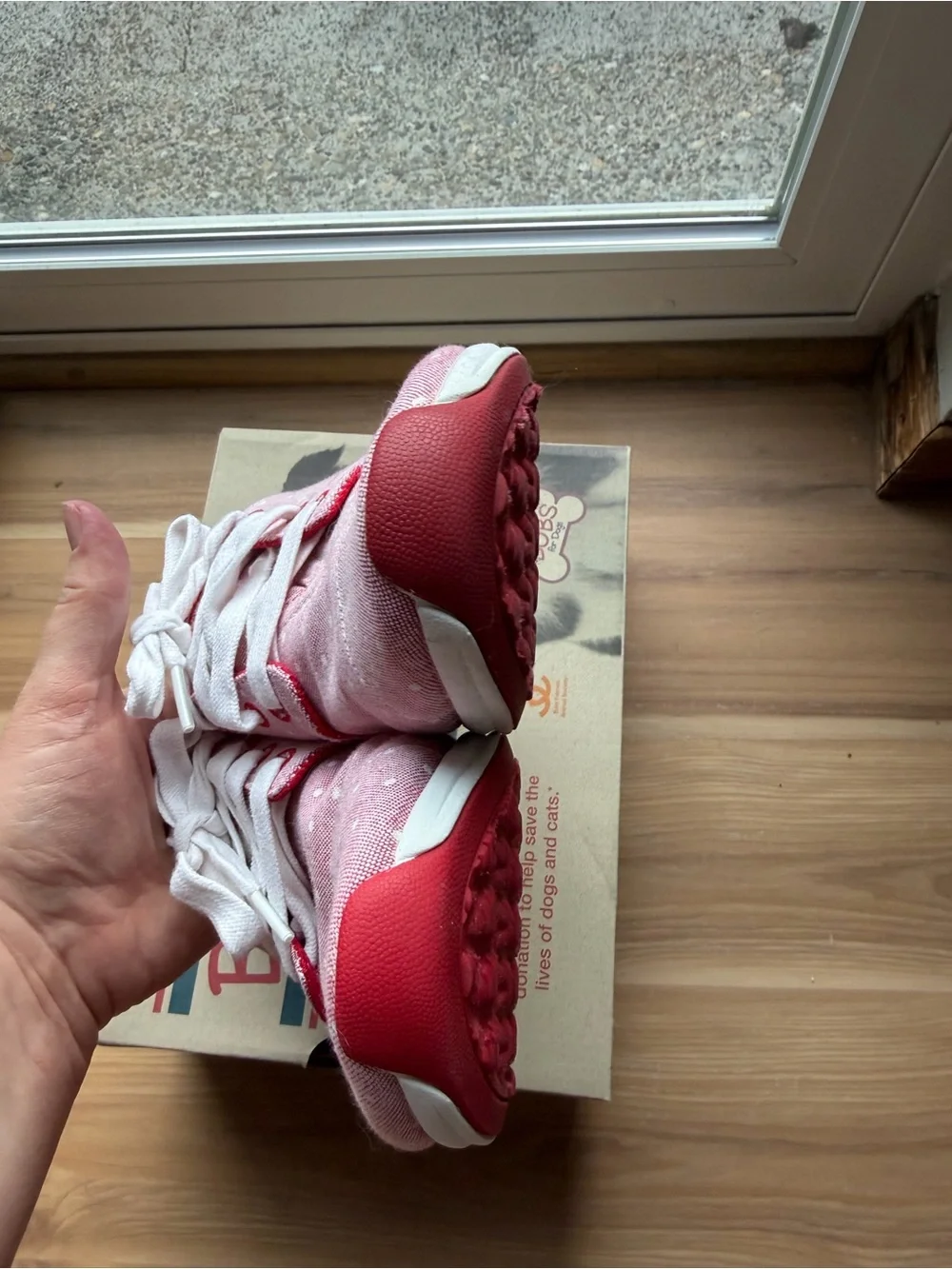 Skechers Red Polka Dot Canvas Sneakers with White Laces